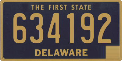 DE license plate 634192