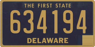 DE license plate 634194