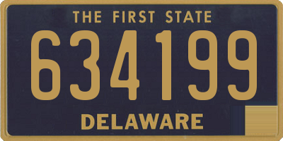 DE license plate 634199