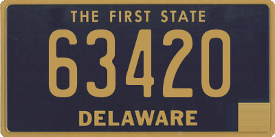 DE license plate 63420