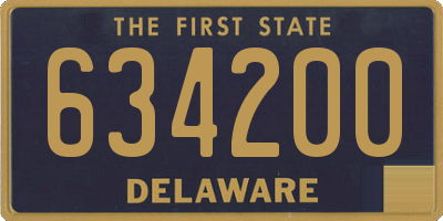 DE license plate 634200