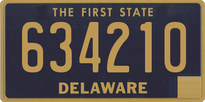 DE license plate 634210