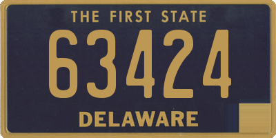 DE license plate 63424