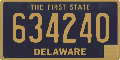 DE license plate 634240