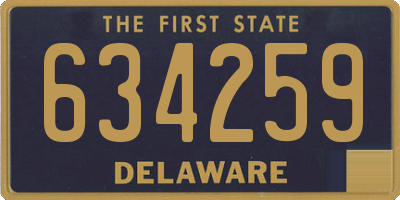 DE license plate 634259
