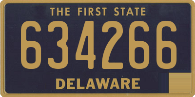 DE license plate 634266