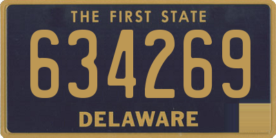 DE license plate 634269