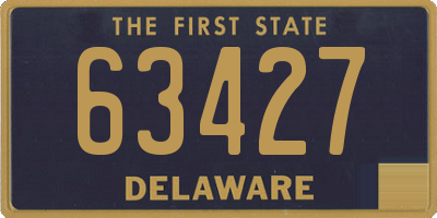 DE license plate 63427