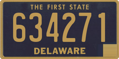 DE license plate 634271