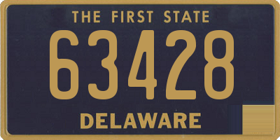 DE license plate 63428