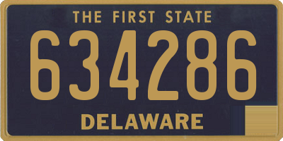 DE license plate 634286