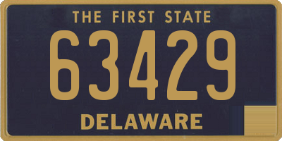 DE license plate 63429