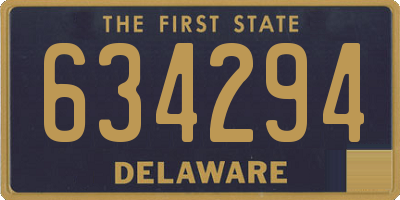 DE license plate 634294