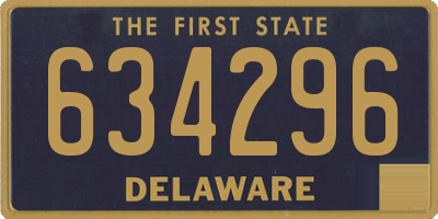 DE license plate 634296