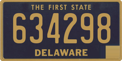DE license plate 634298