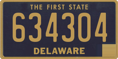 DE license plate 634304