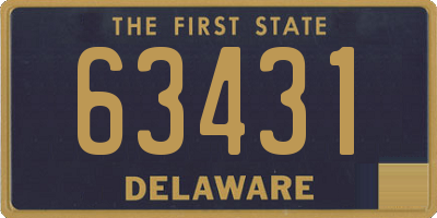 DE license plate 63431
