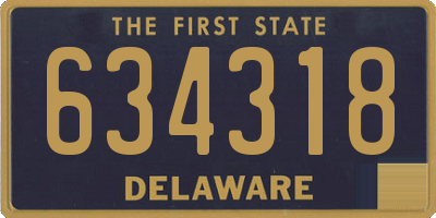 DE license plate 634318