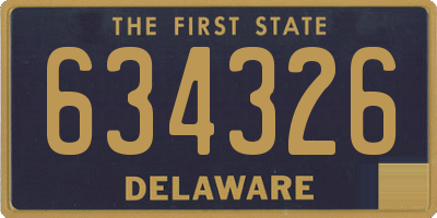 DE license plate 634326