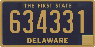 DE license plate 634331