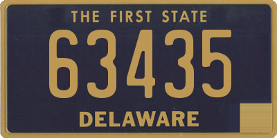 DE license plate 63435
