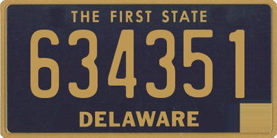 DE license plate 634351
