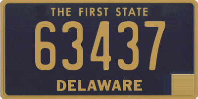 DE license plate 63437
