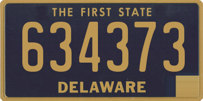 DE license plate 634373