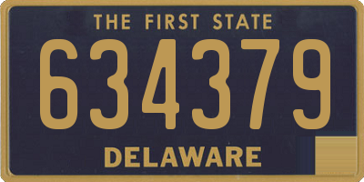 DE license plate 634379