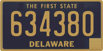 DE license plate 634380