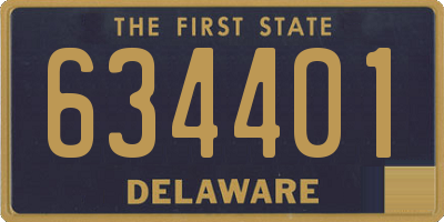 DE license plate 634401