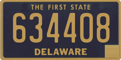DE license plate 634408