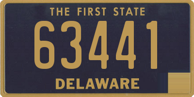 DE license plate 63441