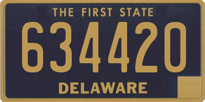 DE license plate 634420