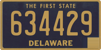 DE license plate 634429