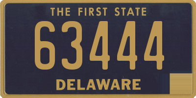 DE license plate 63444