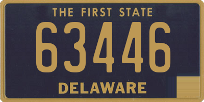 DE license plate 63446