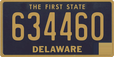 DE license plate 634460
