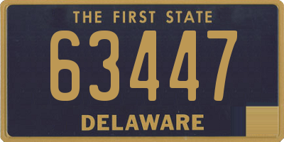 DE license plate 63447