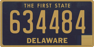 DE license plate 634484
