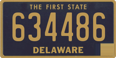 DE license plate 634486