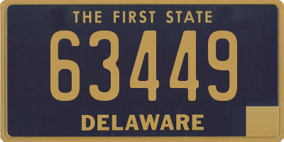DE license plate 63449