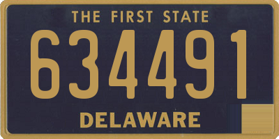 DE license plate 634491