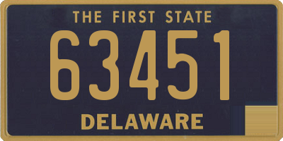 DE license plate 63451