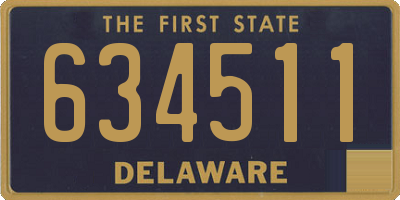 DE license plate 634511