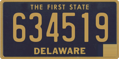 DE license plate 634519