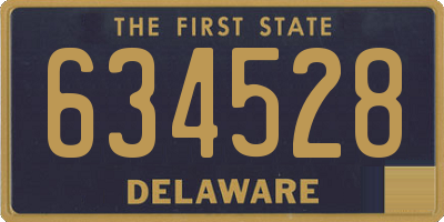 DE license plate 634528