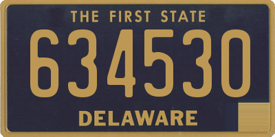 DE license plate 634530