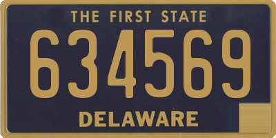 DE license plate 634569