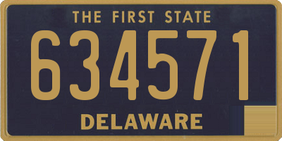 DE license plate 634571
